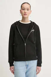 Bombaen pulover enski, rna barva, s kapuco, W5RQ21 K68I4