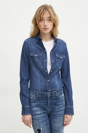 Jeans srajca enska, mornarsko modra barva, UXX046 D4051