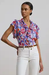 Majica Lauren Ralph Lauren enska, bela barva, 200957184