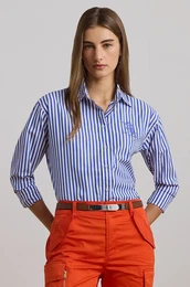 Pamuna koulja Lauren Ralph Lauren za ene, relaxed, s klasinim ovratnikom, 200957334