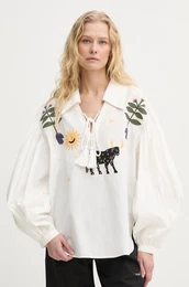 Bombana majica enska, be barva, HC2401BL