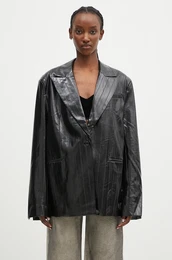 Suknji Coated Oversized Blazer rna barva, 112958100