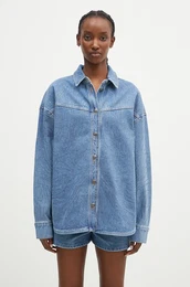 Jeans srajca Rhinestone Denim enska, 1126401468