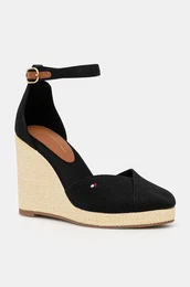Espadrile FLAG HIGH WEDGE ESPAD CLOSED TOE rna barva, FW0FW08494