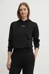 Pulover SOFIA enski, rna barva, s kapuco, O5RQ02 KCO31