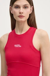 Top LOGO RIB TANK enski, rdea barva, RL500011