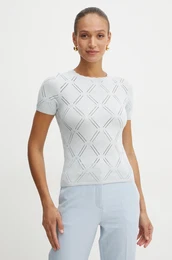 Pulover s primesjo svile ANNA siva barva, 5RGR21 5857Z