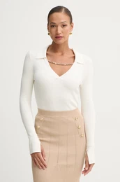 Pulover ARTEMISIA enski, be barva, 5RGR17 5613Z