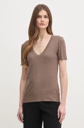 Kratka majica enska, rjava barva, 168400