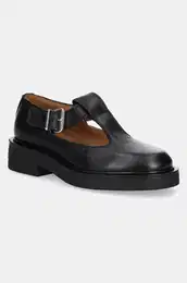 Kone cipele T-BAR MARY JANE za ene, boja: crna, ravni potplat, EN0EN02837