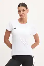 Kratka majica za tek Adizero bela barva, IN1173