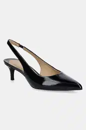 Usnjene visoke pete Lauren Ralph Lauren Lolah II rna barva, 802959210001