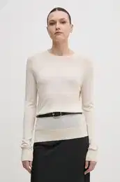 Pulover s primesjo svile be barva, K20K208199