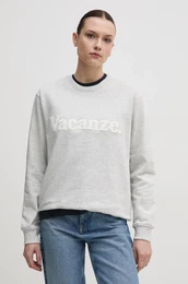 Bombaen pulover Vacanze Chenille enski, siva barva, 2024-DMBS-024-GR