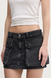 Jeans krilo DE-TON SKIRT siva barva, A15784.007Z9
