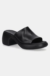 Usnjeni natikai Thelma Sandal enski, rna barva, K201722-001