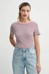 Bombana kratka majica ESSENTIAL HM SS TEE enska, roza barva, 000KK