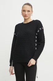 Pulover s primesjo volne ELLISS enski, rna barva, W5RR13 Z3KY0