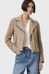 Jakna iz semia SUEDE be barva, W097LB