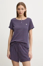 Piama Lauren Ralph Lauren enska, mornarsko modra barva, ILN12402