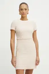 Obleka s primesjo volne be barva, 50537438