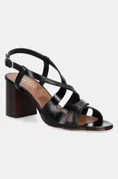 Kone sandale DELONA boja: crna, 3600179