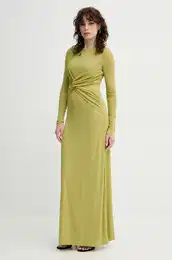 Obleka ROZAL zelena barva, NW25RSDR16464
