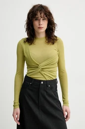 Majica IZOLDA enska, zelena barva, NW25RSTP15564