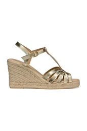 Usnjene espadrile D GELSA zlata barva, D55TPA 000CF C2012