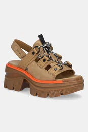 Sandali iz nubuka REIN CB LACE PLATFORM HE