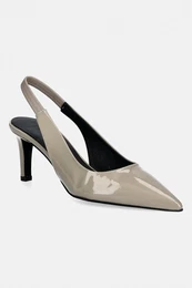 Usnjene visoke pete Essential Slingback