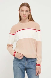 Volnen pulover enski, be barva