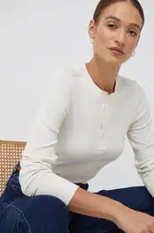 Majica z dolgimi rokavi Lauren Ralph Lauren enski, be barva