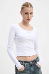 Majica dugih rukava za ene, boja: bijela