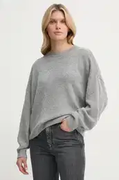 Pulover enski, siva barva, 10909852