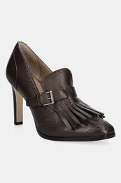 Usnjene visoke pete Lauren Ralph Lauren Colleen Klt