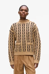 Pulover z dodatkom volne