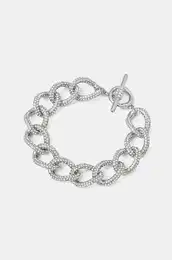 Zapestnica Lauren Ralph Lauren BR 7.5IN PAVE CURB LINK FLEX enska, 14B00435