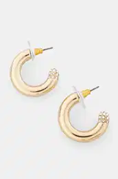 Uhani PE 23MM PAVE C HOOP 04G00638
