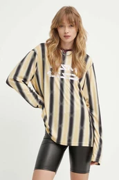 Majica z dolgimi rokavi Rsum EmmettRS enska, rumena barva, 23041263