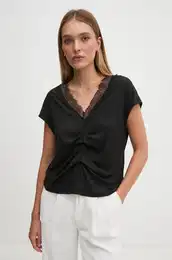 Bluza za ene, boja: crna, bez uzorka, 3XZUL400S