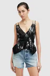 Srajca s svilo TONI IONA SHIRT rna barva, W001PA