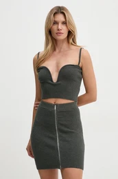 Top ZUE enski, siva barva, NW24PFTP23094