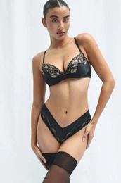 Tangice SCARLETT KNICKERS rna barva, GSQ-54-128