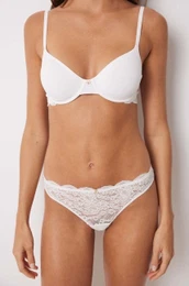 Spodnjice FEMININE LACE bela barva, 8440024