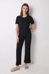 Piama LIFEWEAR LA NUIT enska, rna barva, 4758225