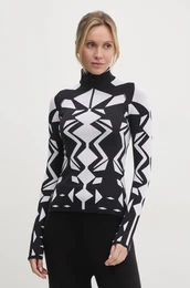 Funkcionalna majica z dolgimi rokavi Perfect Jacquard rna barva, W3001122