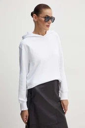 Pulover enski, bela barva, s kapuco, 50531821