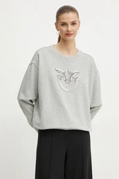 Bombaen pulover enski, siva barva, 100534 A24F