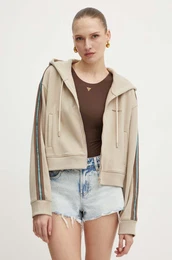 Pulover 6L2TJ0140000 TJ0140 SWEATER JACKET enski, be barva, s kapuco, 6L2TJ0140000